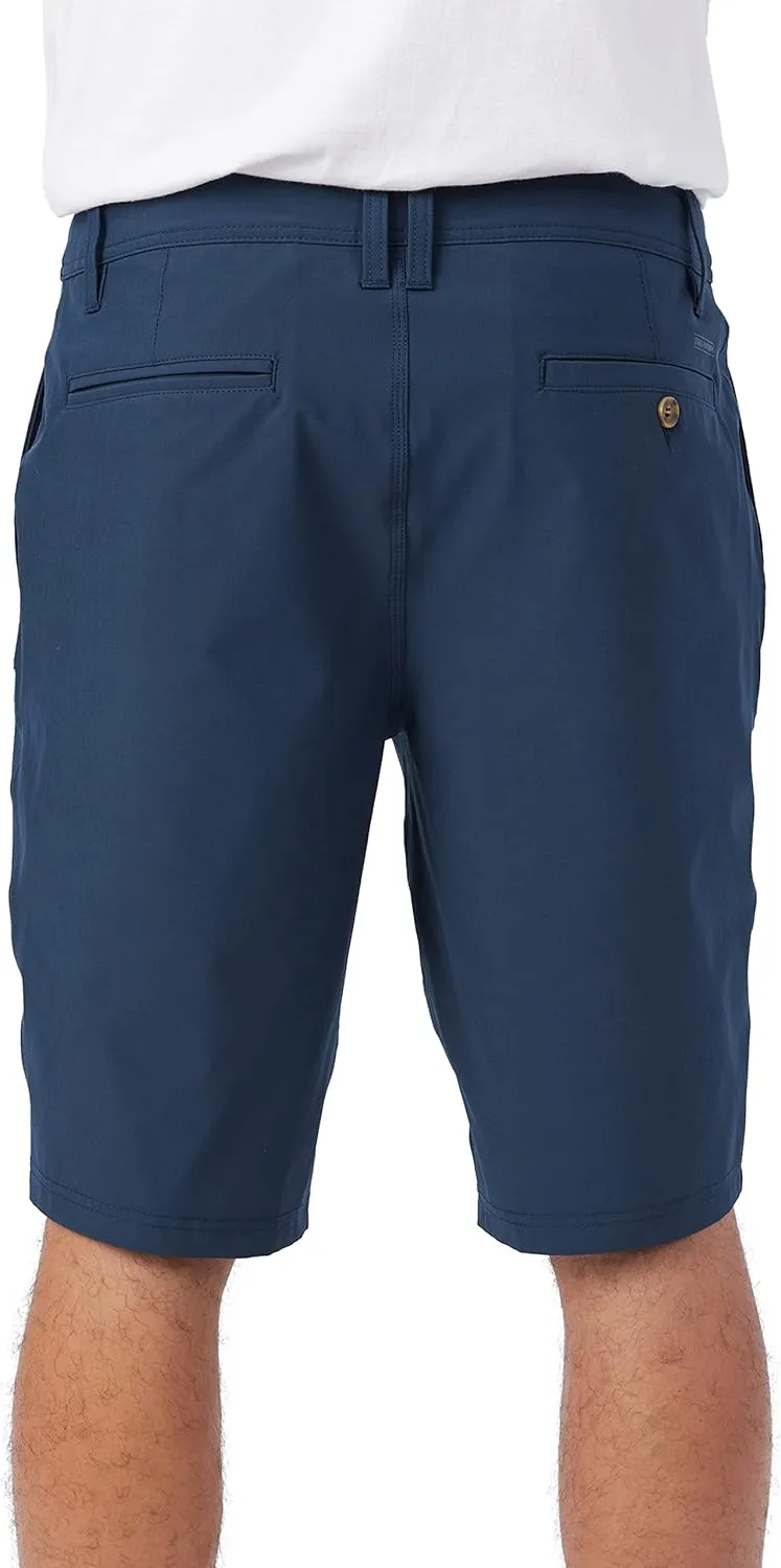 O'NEILL Men's 21 Inch Reserve Solid Hybrid Shorts - Water Resistant Mens Shorts with Quick Dry Stretch Fabric and Pockets