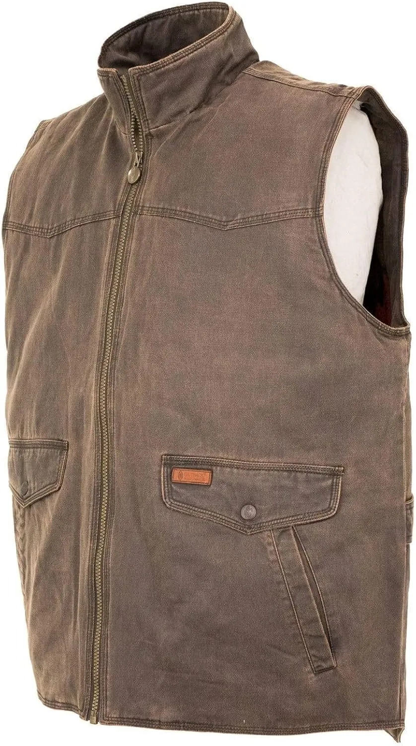 Outback Trading Men's Landsman Insulated Warming Casual Water-Resistant Canyonland Outerwear Western Vest