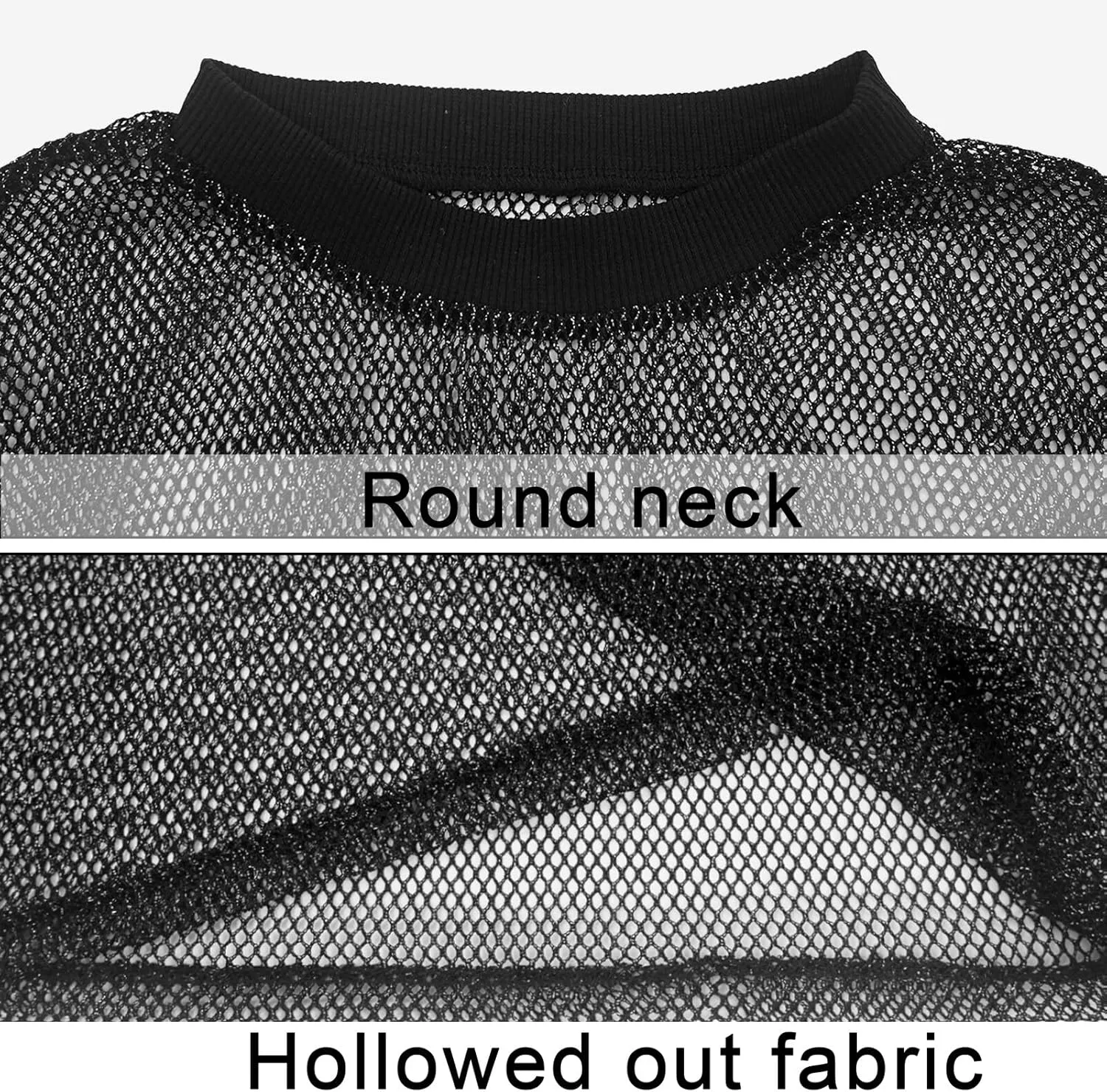 Panegy Men's Sheer Mesh See Through Tshirt Workout Gym Muscle Shirts Party Club Rave Disco Tank Top Tee