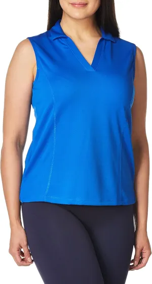 PGA TOUR Women's Airflux Sleeveless Golf Polo Shirt