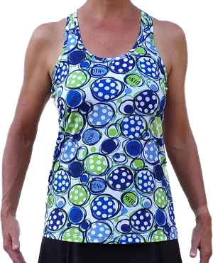 Pickleball Top Sleeveless Racerback Tee Backless Running Tops Breathable Tank Tops Athletic Wear for Women Dink 1