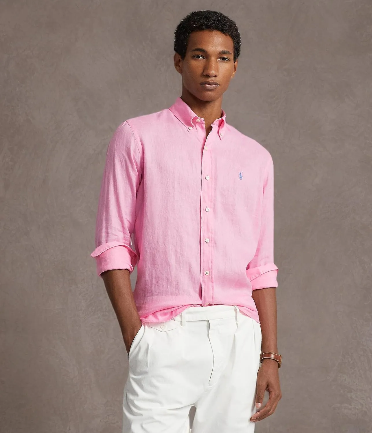 Polo Ralph Lauren Men's Linen Long Sleeve Shirt