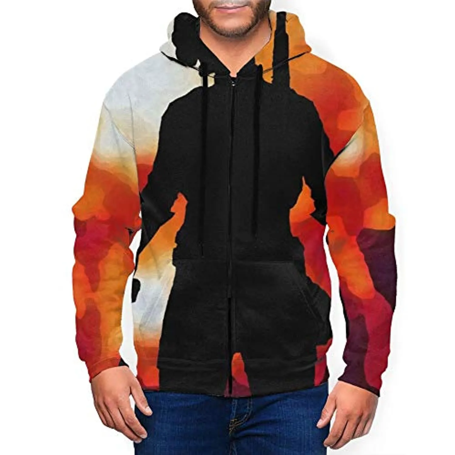 PUBG Hoodies - 3D Print Game Playerunknown's Battlegrounds Pullover with Pockets Red and Black