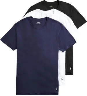 RALPH LAUREN Men's Slim Fit Cotton Crew Undershirts, 3 Pack