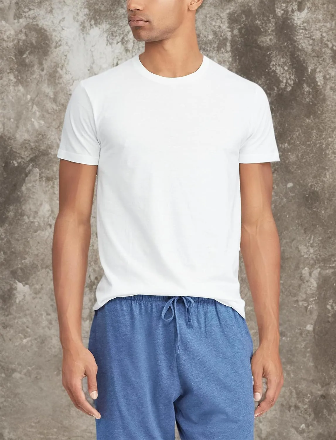 RALPH LAUREN Men's Slim Fit Cotton Crew Undershirts, 3 Pack