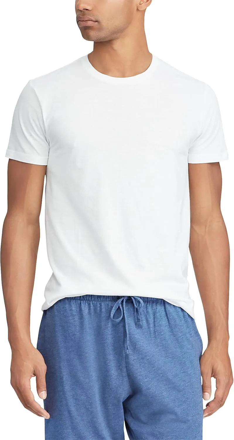RALPH LAUREN Men's Slim Fit Cotton Crew Undershirts, 3 Pack