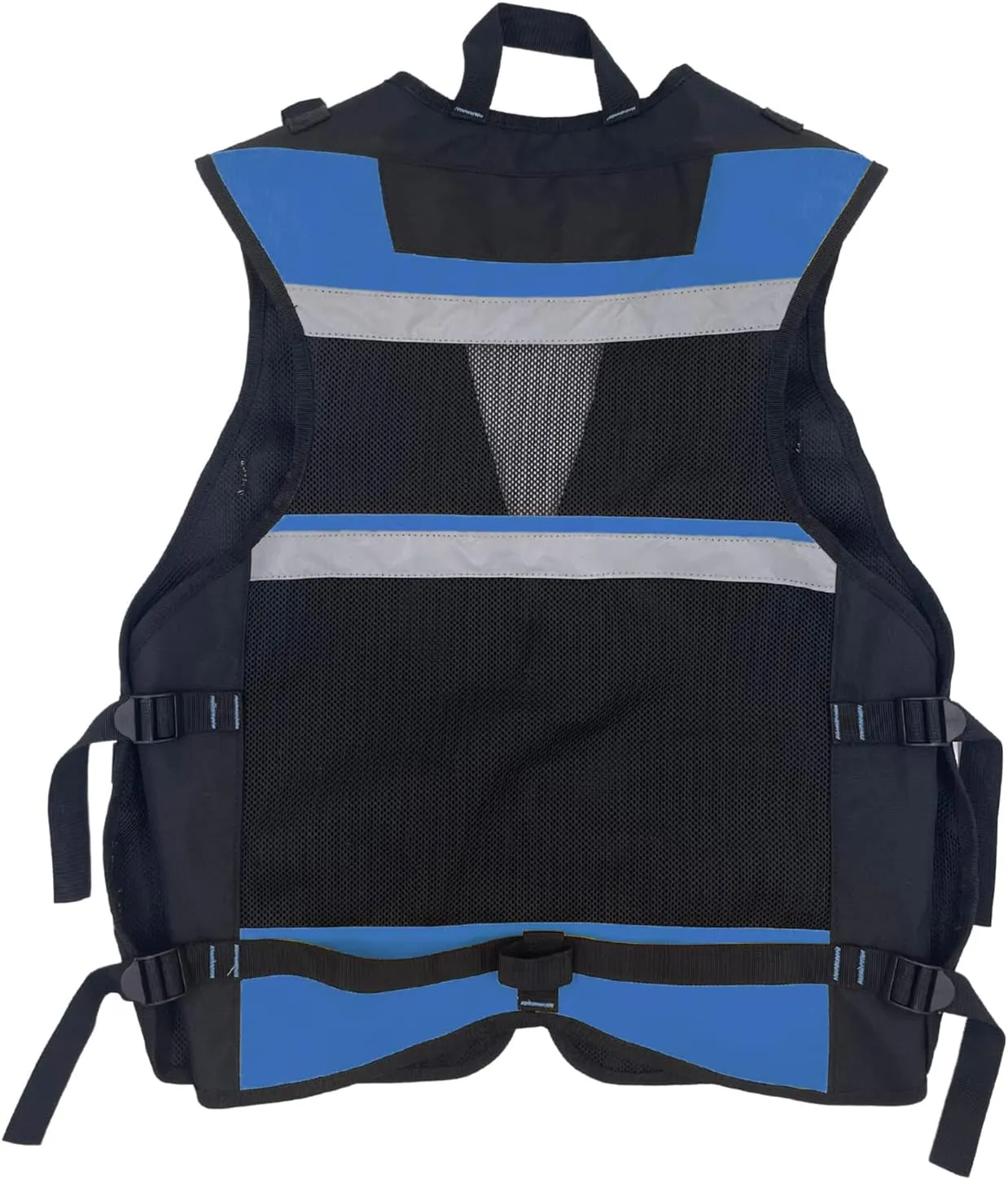 Reflective Safety Tool Vest with Multi-pockets and Zipper,Heavy Duty Tool Vest for Electricians Carpenter
