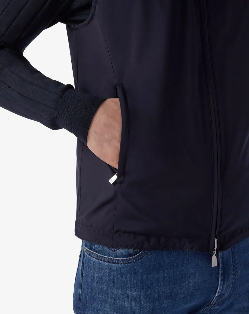 Reversible technical fabric waistcoat