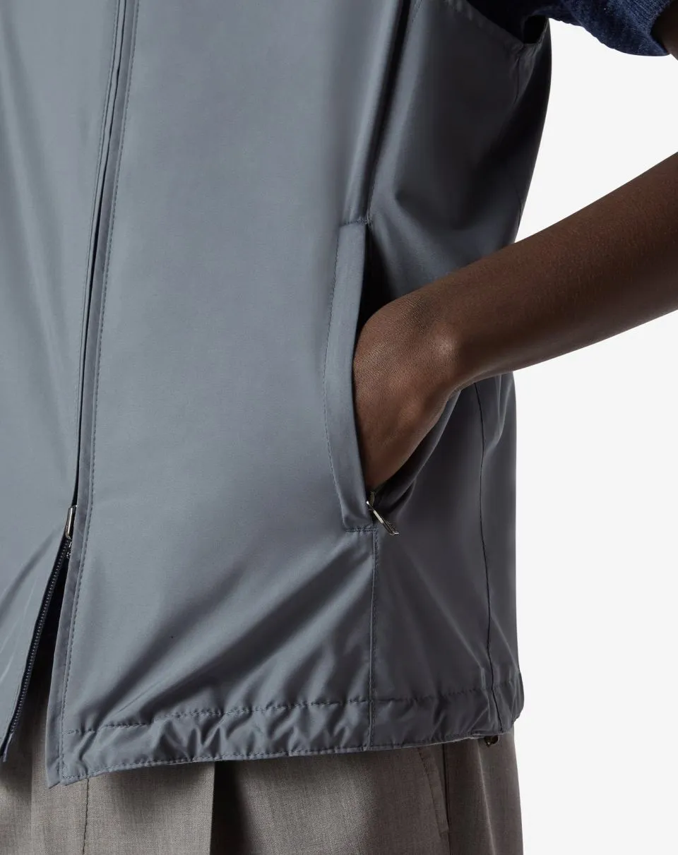 Reversible technical fabric waistcoat