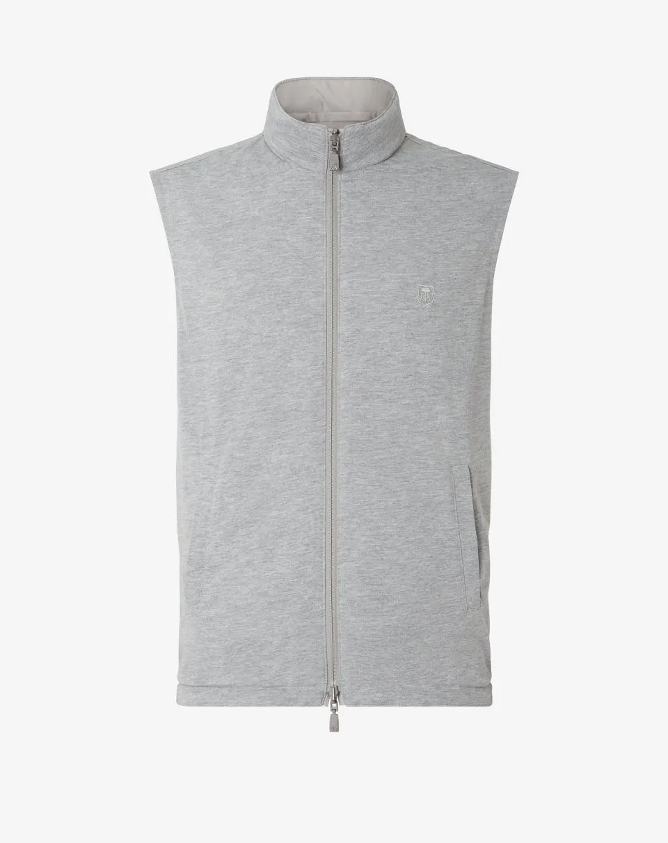 Reversible technical fabric waistcoat