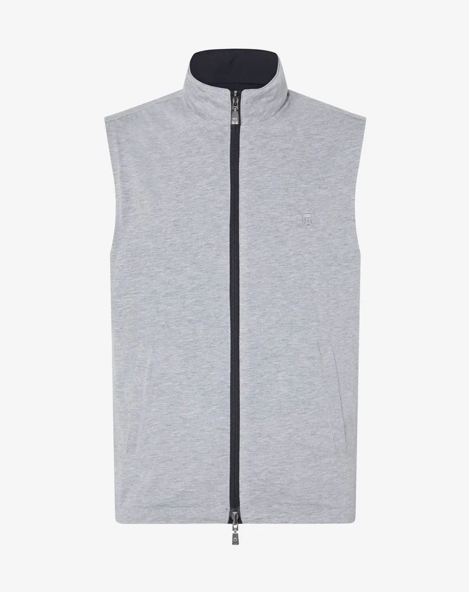 Reversible technical fabric waistcoat