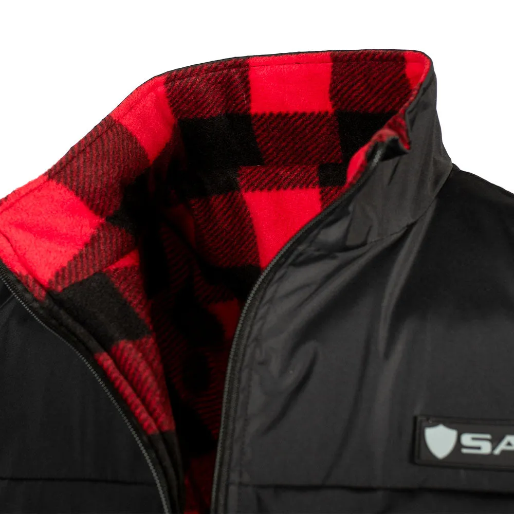 Reversible Vest | Lumberjack Red | Black PreOrder