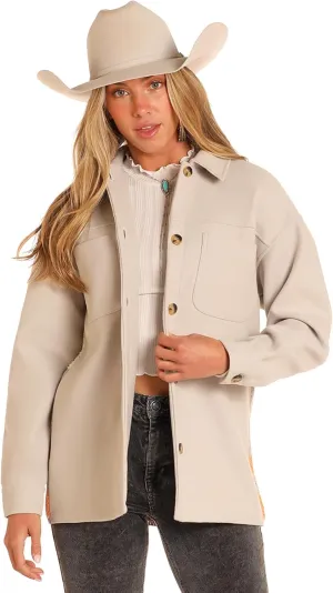 Rock & Roll Denim Women's Aztec Knit Shirt Jacket