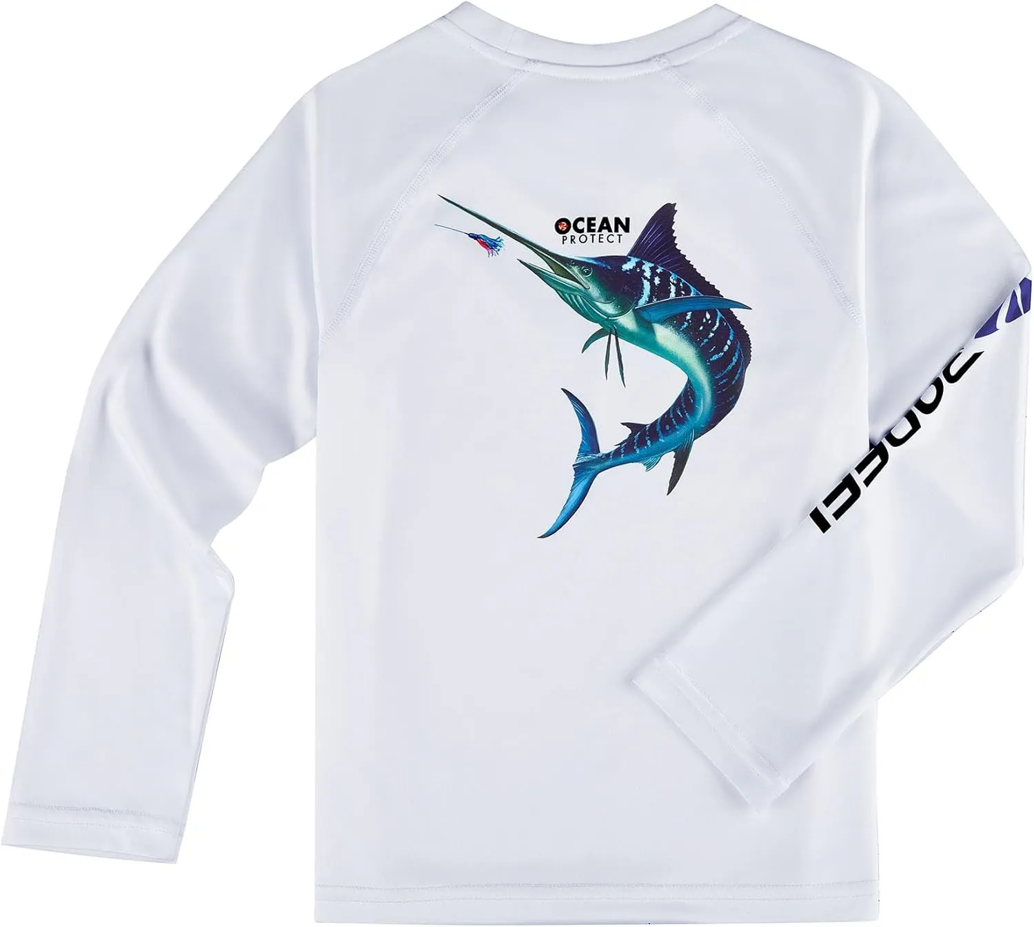 Rodeel Boy's UPF 50  Long Sleeve Fishing Shirt Sun Protection Tee Quick Dry Activewear