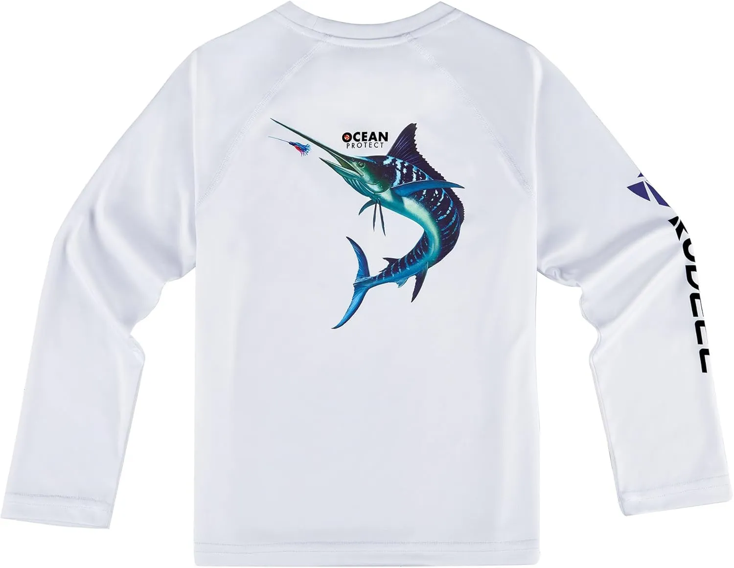 Rodeel Boy's UPF 50  Long Sleeve Fishing Shirt Sun Protection Tee Quick Dry Activewear