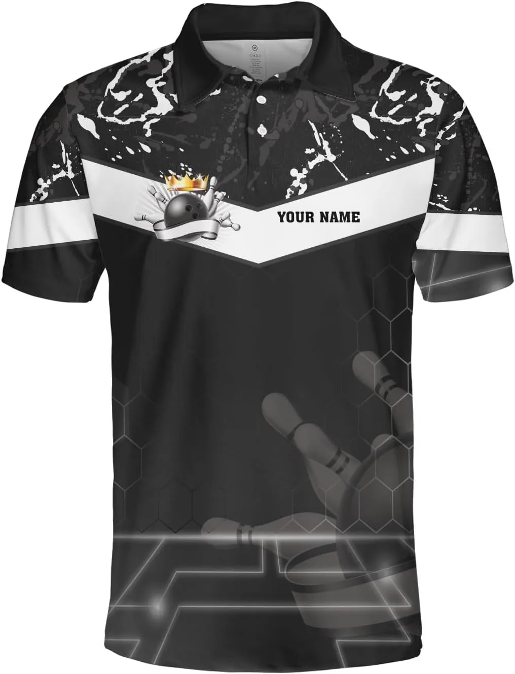 Royal Fight Personalized Bowling Polo 3D Shirts Custom Bowling Polo Bowling Shirt for Team Bowling Shirt Unisex for Men Women