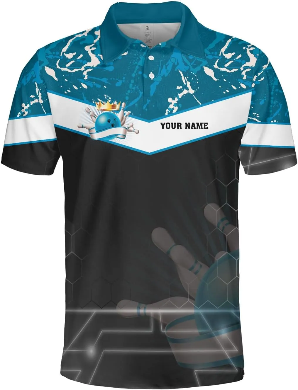 Royal Fight Personalized Bowling Polo 3D Shirts Custom Bowling Polo Bowling Shirt for Team Bowling Shirt Unisex for Men Women