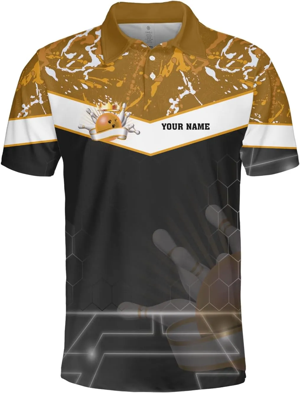 Royal Fight Personalized Bowling Polo 3D Shirts Custom Bowling Polo Bowling Shirt for Team Bowling Shirt Unisex for Men Women