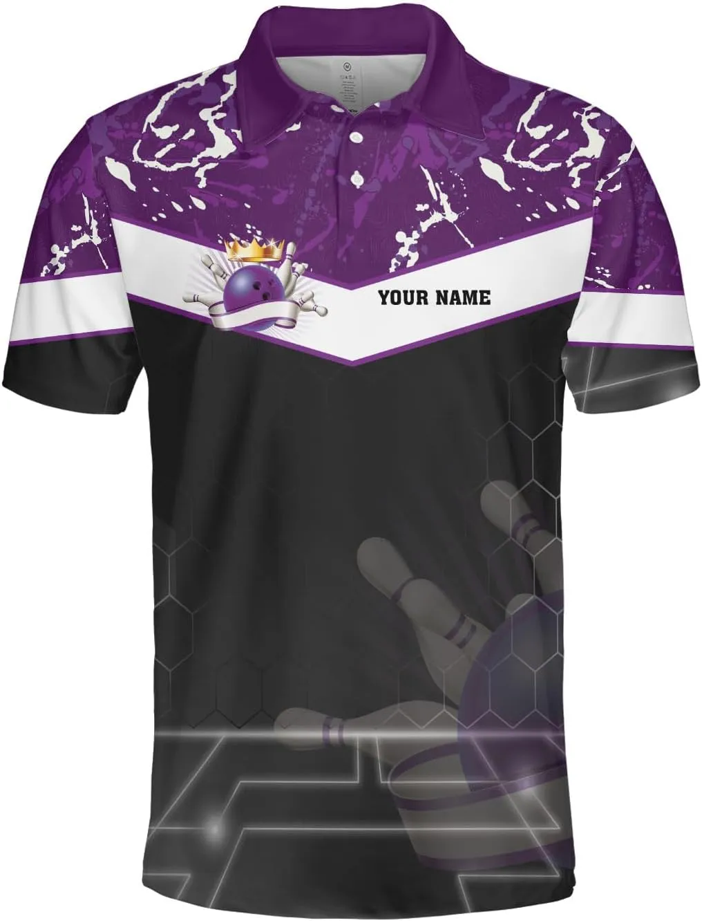 Royal Fight Personalized Bowling Polo 3D Shirts Custom Bowling Polo Bowling Shirt for Team Bowling Shirt Unisex for Men Women