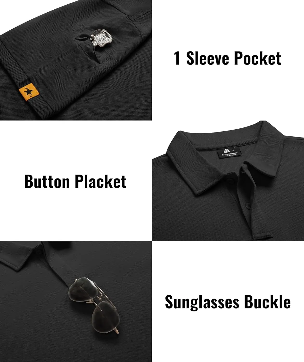 SCODI 5 Pack Mens Polo Shirts Short Sleeve Athletic Golf Polo Shirt for Men Casual Collared Summer Multipack T-Shirts