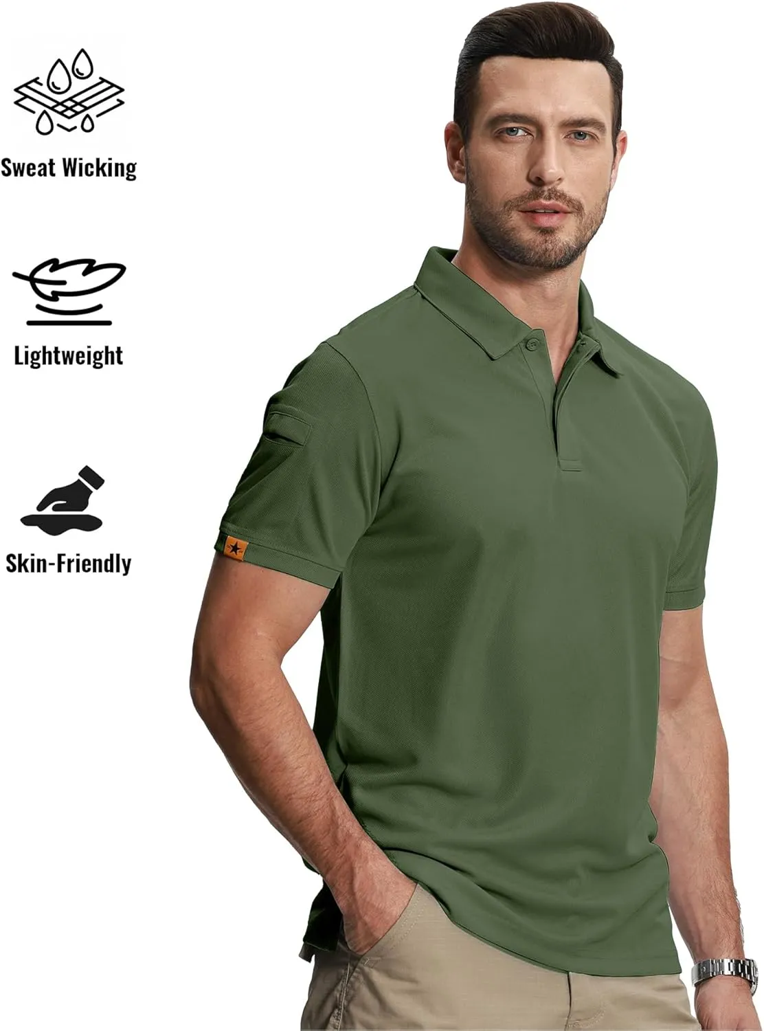 SCODI 5 Pack Mens Polo Shirts Short Sleeve Athletic Golf Polo Shirt for Men Casual Collared Summer Multipack T-Shirts