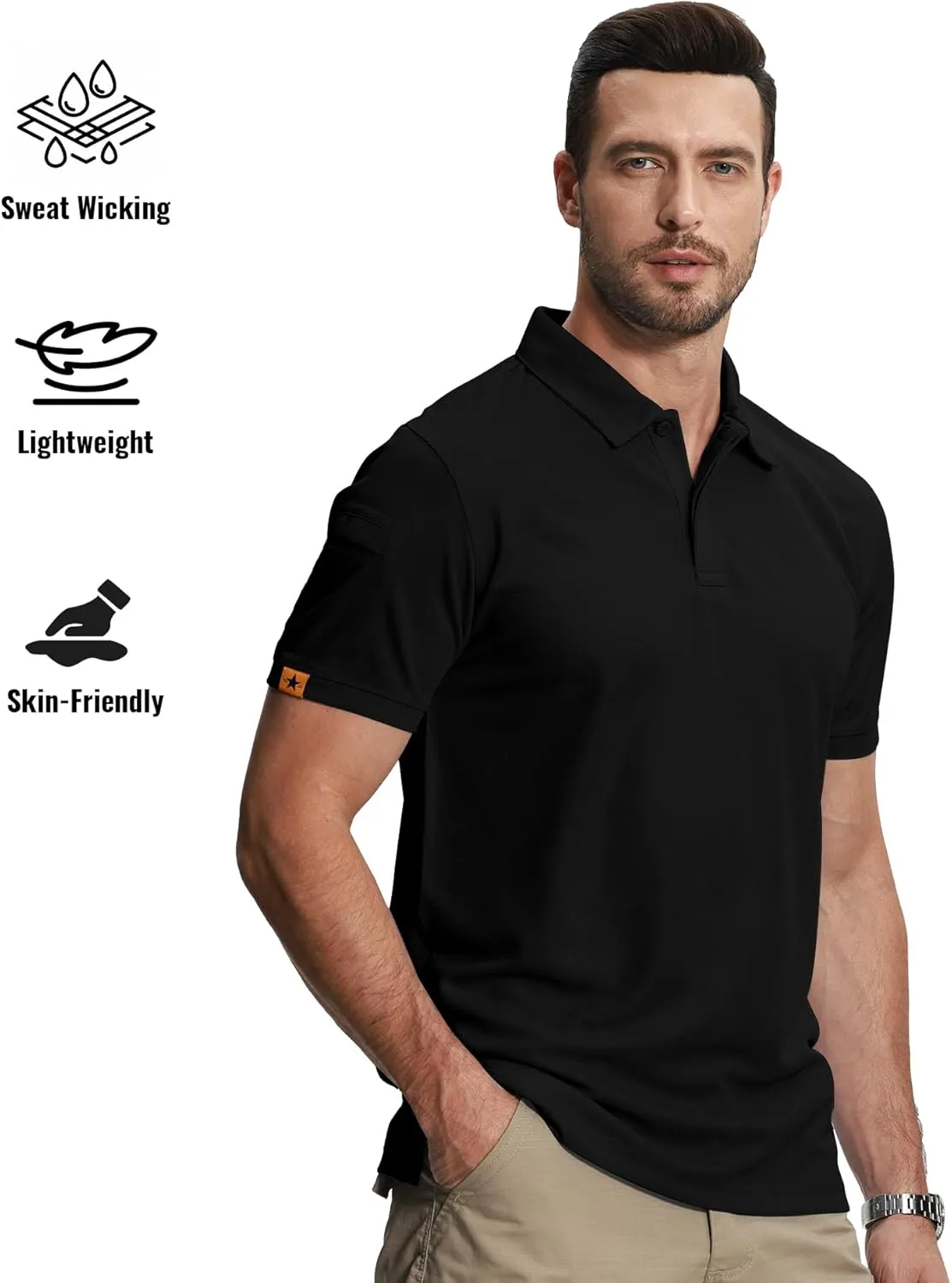 SCODI 5 Pack Mens Polo Shirts Short Sleeve Athletic Golf Polo Shirt for Men Casual Collared Summer Multipack T-Shirts