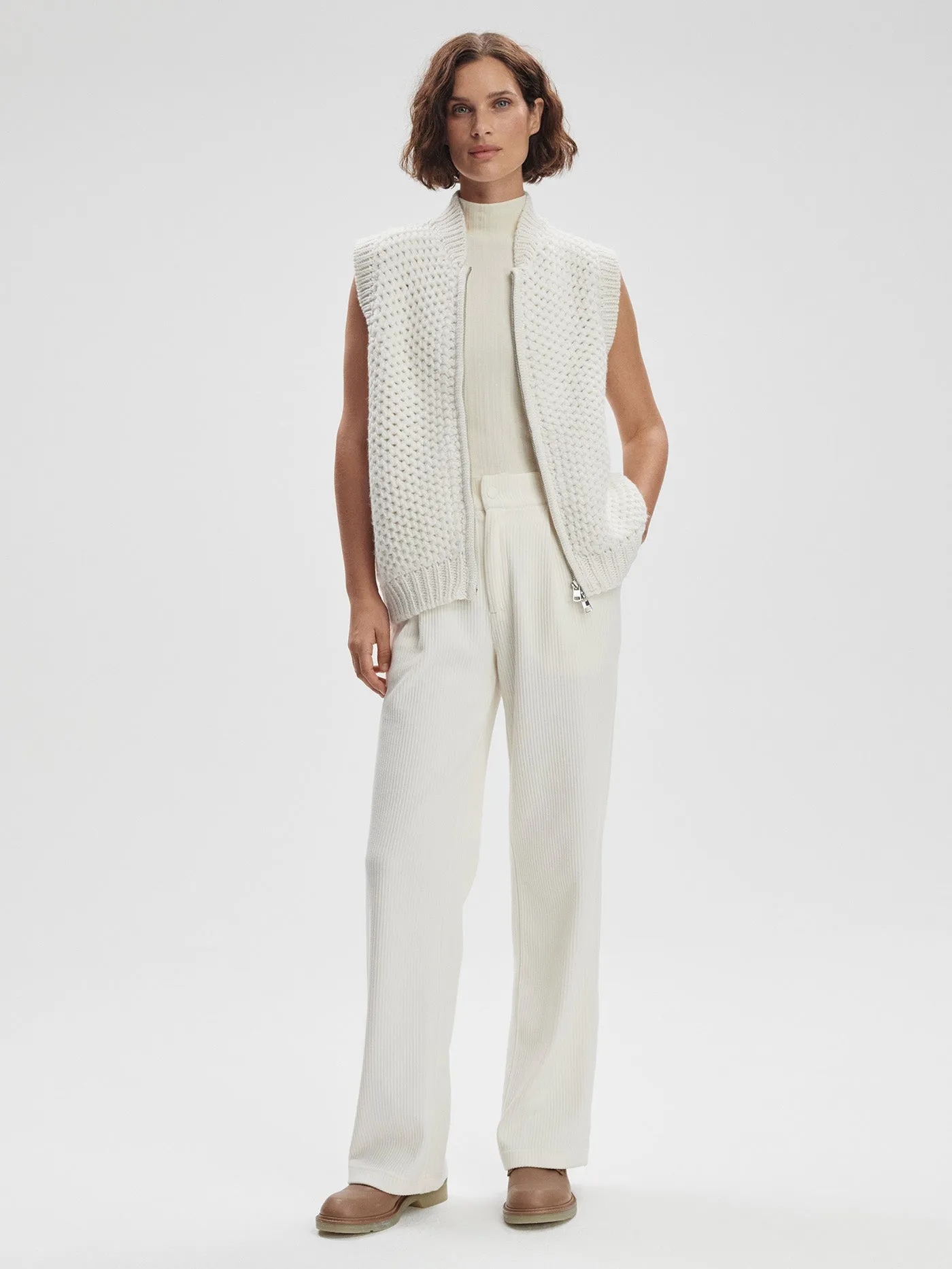 Seraphina Sleeveless Zip Knit