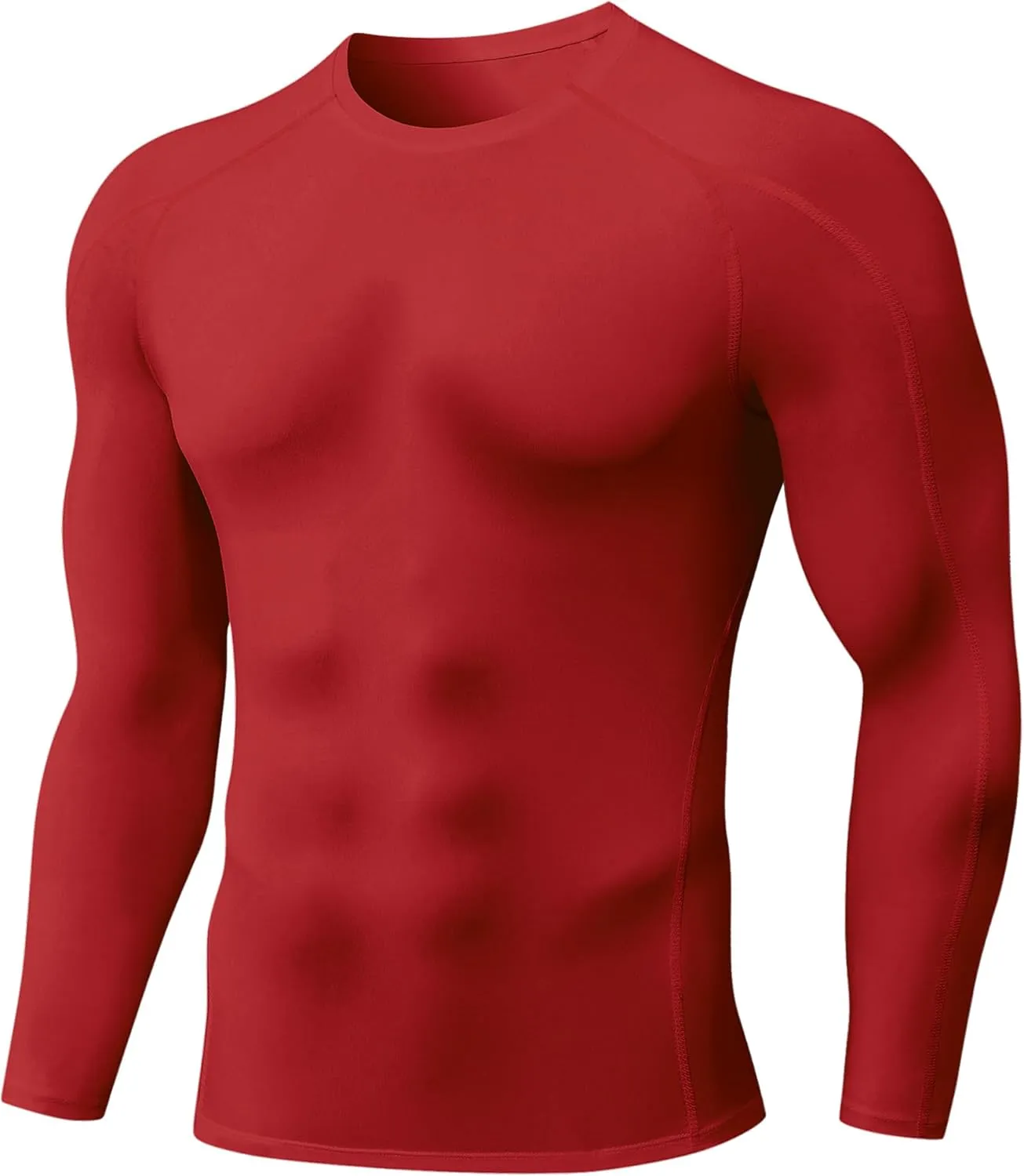 SPVISE Compression Shirt Men Long Sleeve, Cool Dry Men's Athletic Workout Running T-Shirt Tops, Sports Rash Guard Base Layer