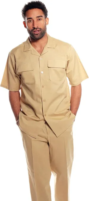 STACY ADAMS Men's Linen Shirt Pant Set