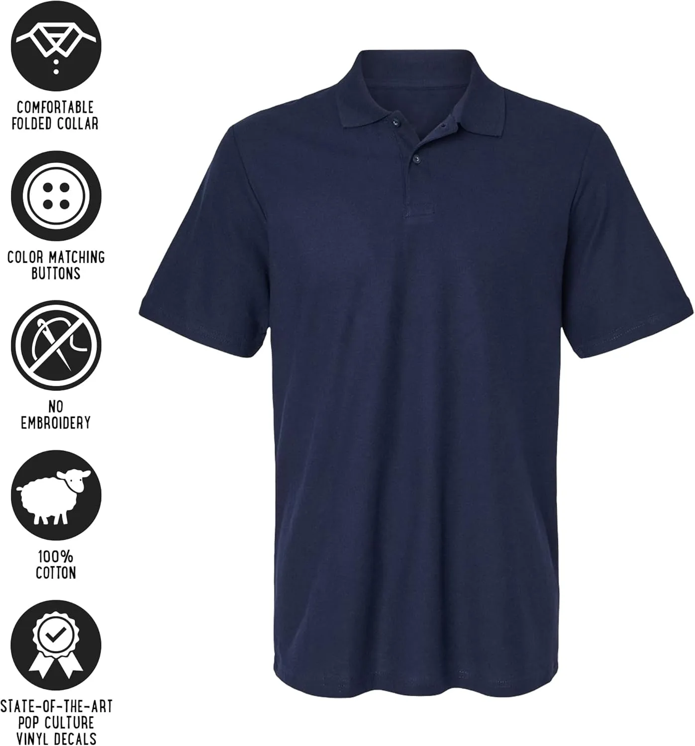 Super Hero Chibi Collection Cotton Polo Shirt