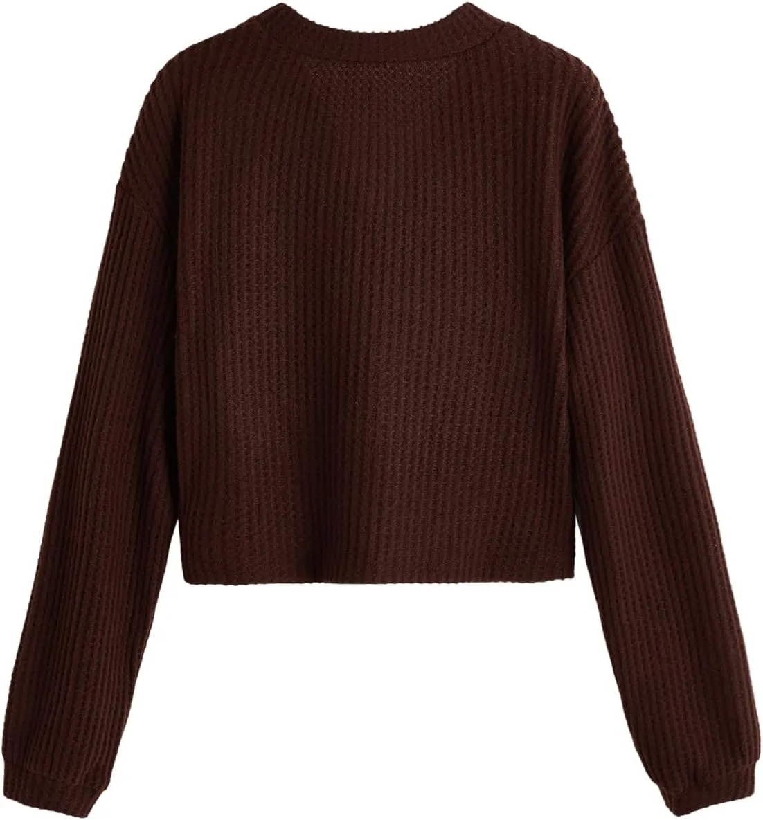SweatyRocks Women's Long Sleeve Button Front V Neck Soft Knit Cardigan Sweaters