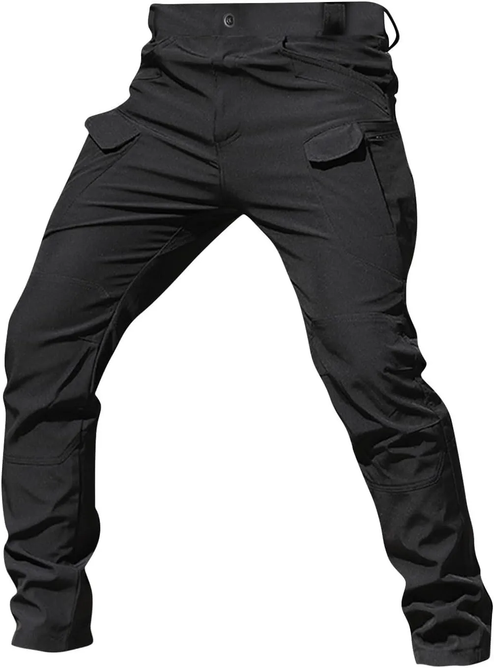 Tactical Pants for Men Stretchy Ripstop Elastic Waist Cargo Pants Water Resistant Quick Dry Hiking Pant with Pockets