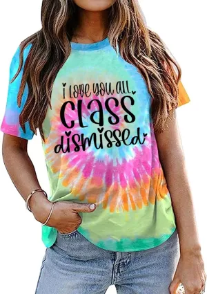 Teacher T Shirt Women Last Day of School T-Shirt Teacher Life Shirts End of Year School Tees Teacher Appreciation Top