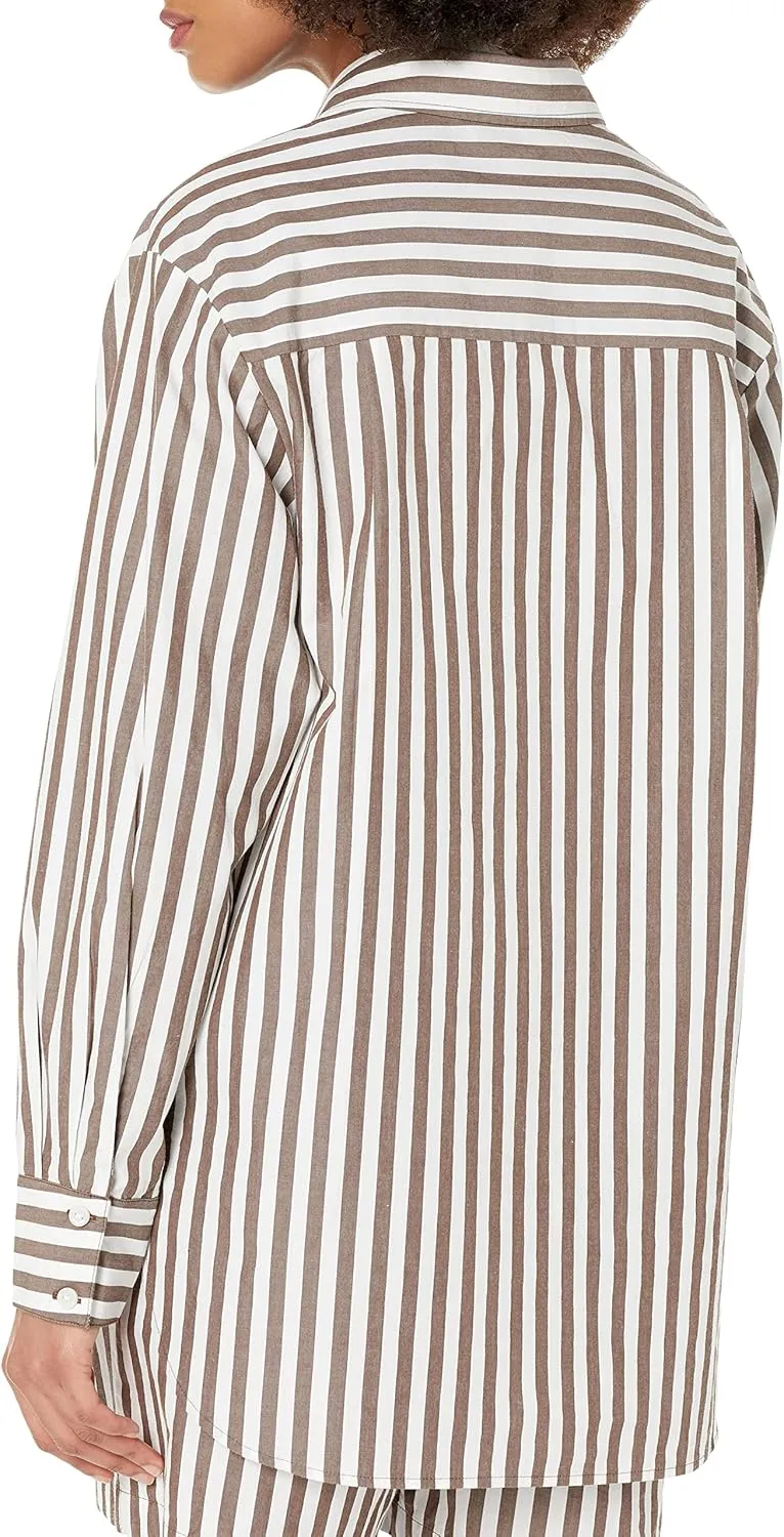 The Drop Women's Kendra Loose Fit Long Shirt