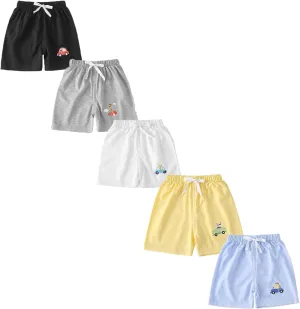 Toddler Baby Boy Shorts - Dinosaur Lightweight Cotton Shorts for Kids Boys Summer Elastic Waist Short Pants