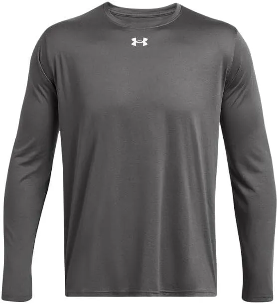 Under Armour Men's Team Tech Loose White/Grey Long Sleeve Shirt
