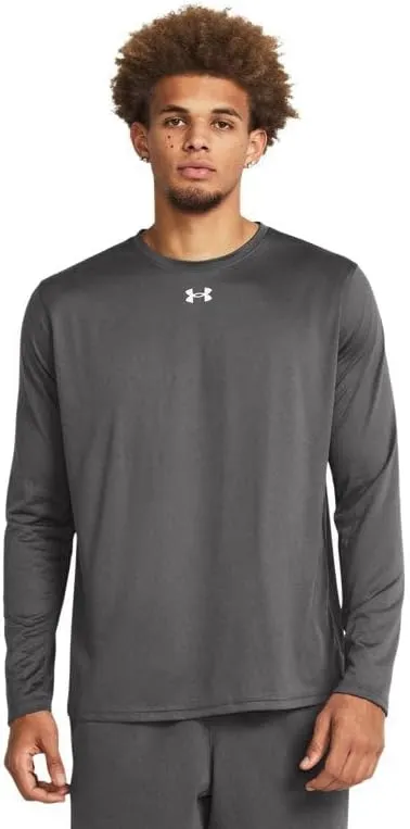 Under Armour Men's Team Tech Loose White/Grey Long Sleeve Shirt