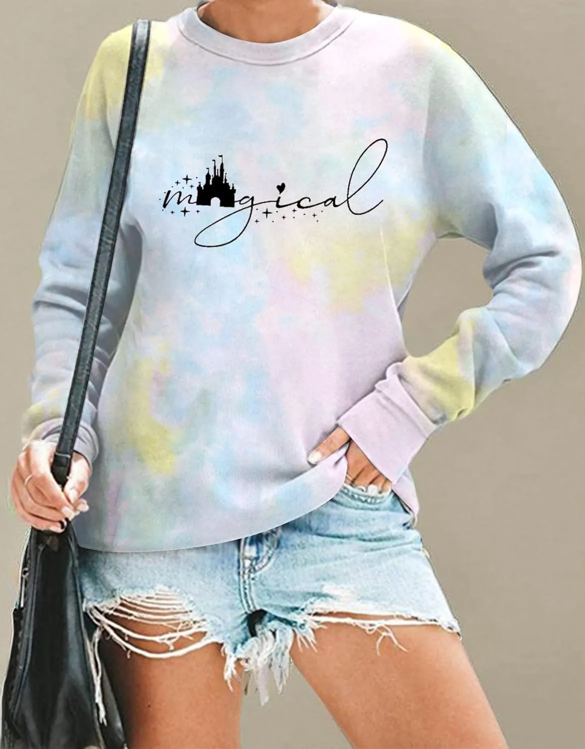 UNIQUENOE Magic Kingdom Sweatshirts For Women Magical Tshirt Family Vacation Tee Castle Graphic Short Sleeve Tops