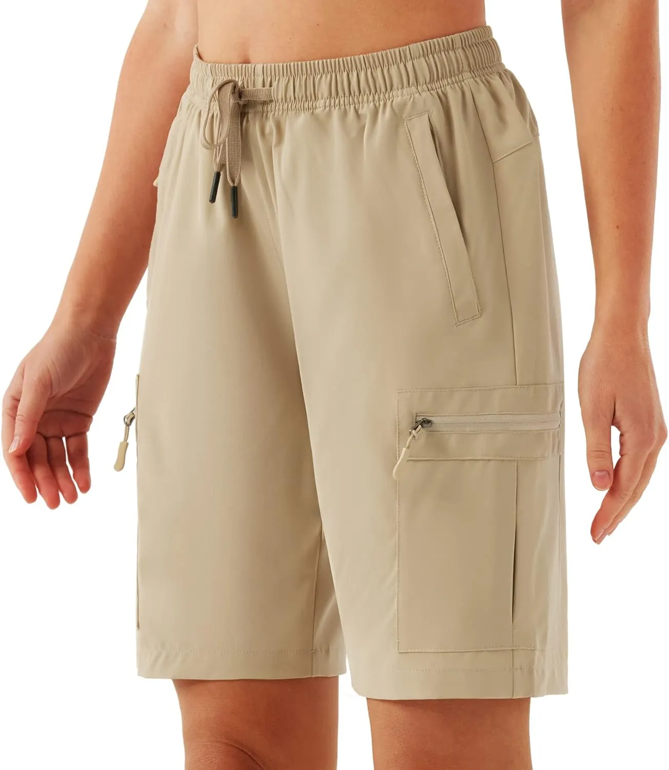 URBEST Women's Hiking Cargo Shorts Quick Dry Lightweight Summer Shorts for Women Outdoor Travel Golf Active