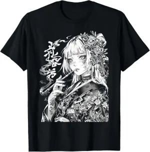 Waifu Anime Horror Girl Aesthetic T-Shirt