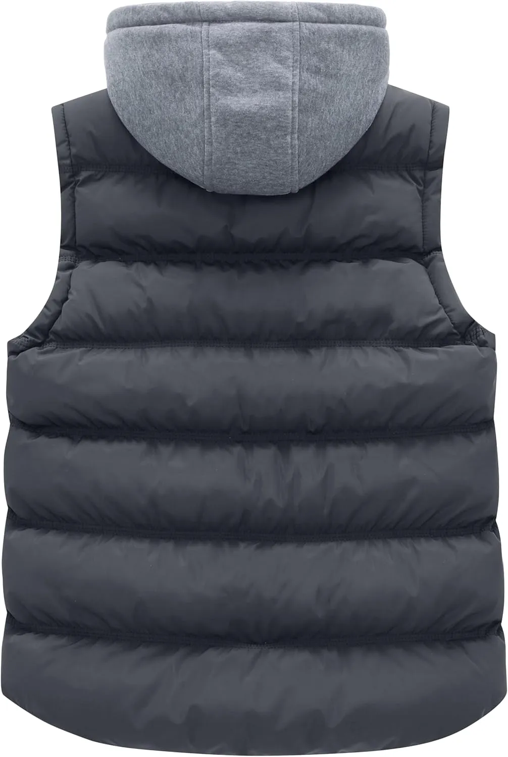 wantdo Women's Quilted Puffer Vest Thicken Warm Winter Coat with Removable Hood