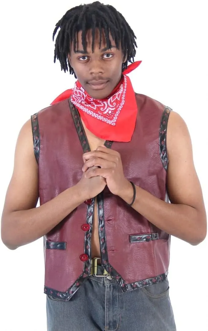 Warriors Vest and Bandana Set Halloween Costume Movie Gang Cosplay