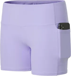 Willit Girls' 4" Volleyball Shorts Youth Spandex Biker Dance Yoga Athletic Shorts Kids Running with Pockets