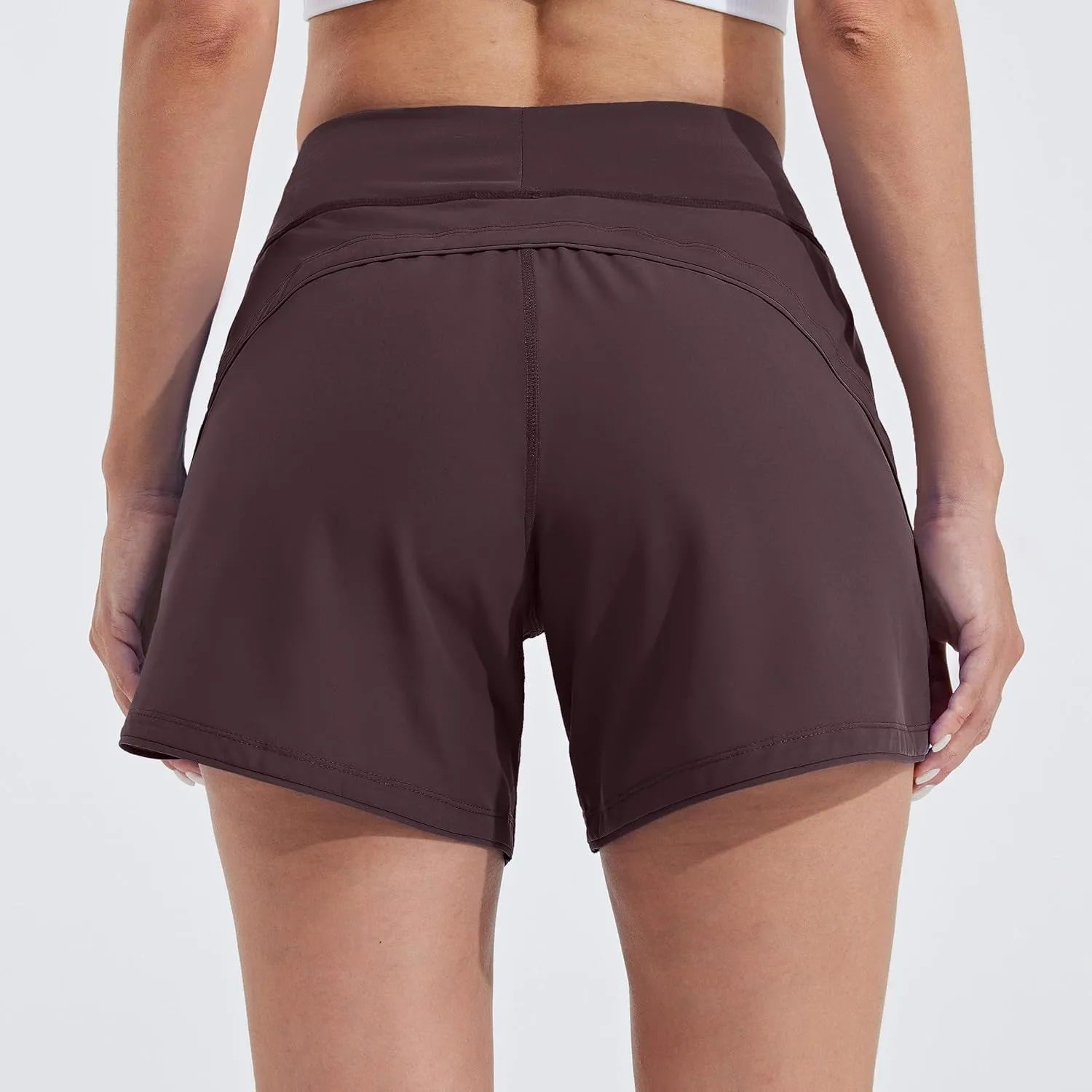 Willit Women's 5" Swim Board Shorts Quick Dry Beach Swimming Shorts UPF 50  High Waisted Liner Pockets