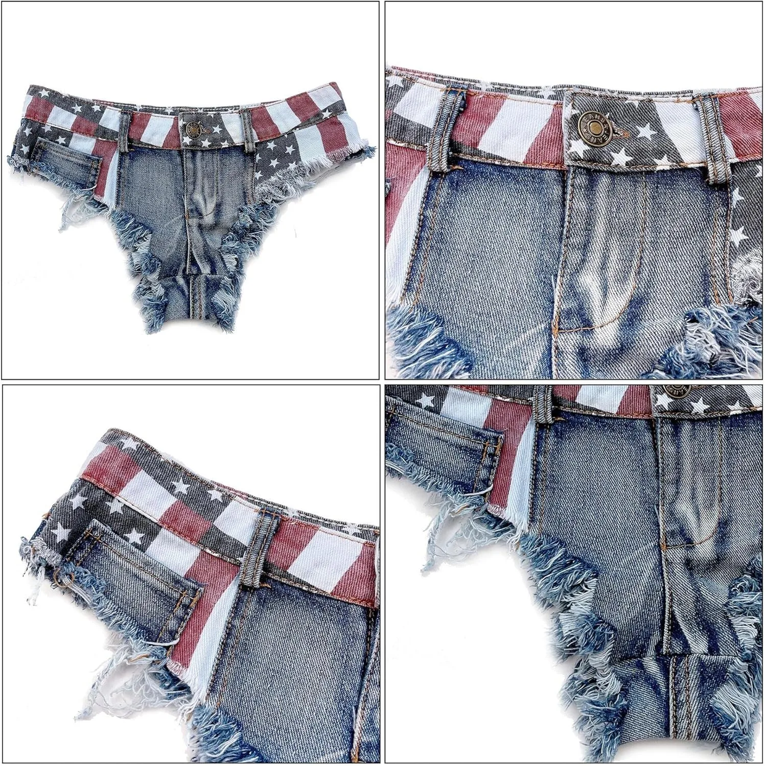 Women Mini Denim Shorts Low Waisted Stretch Hot Pants for Beach Party Clubwear Show Long Legs Shorts
