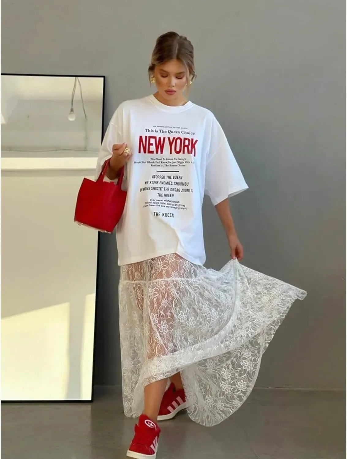 Women Sexy Sheer Lace White Flare Skirts Summer Floral Embroidered High Waist Long Maxi Beach Skirt