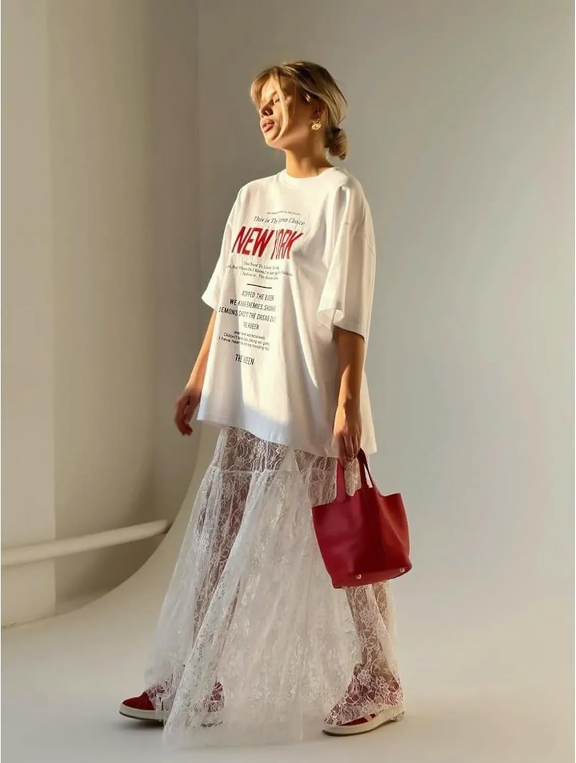 Women Sexy Sheer Lace White Flare Skirts Summer Floral Embroidered High Waist Long Maxi Beach Skirt