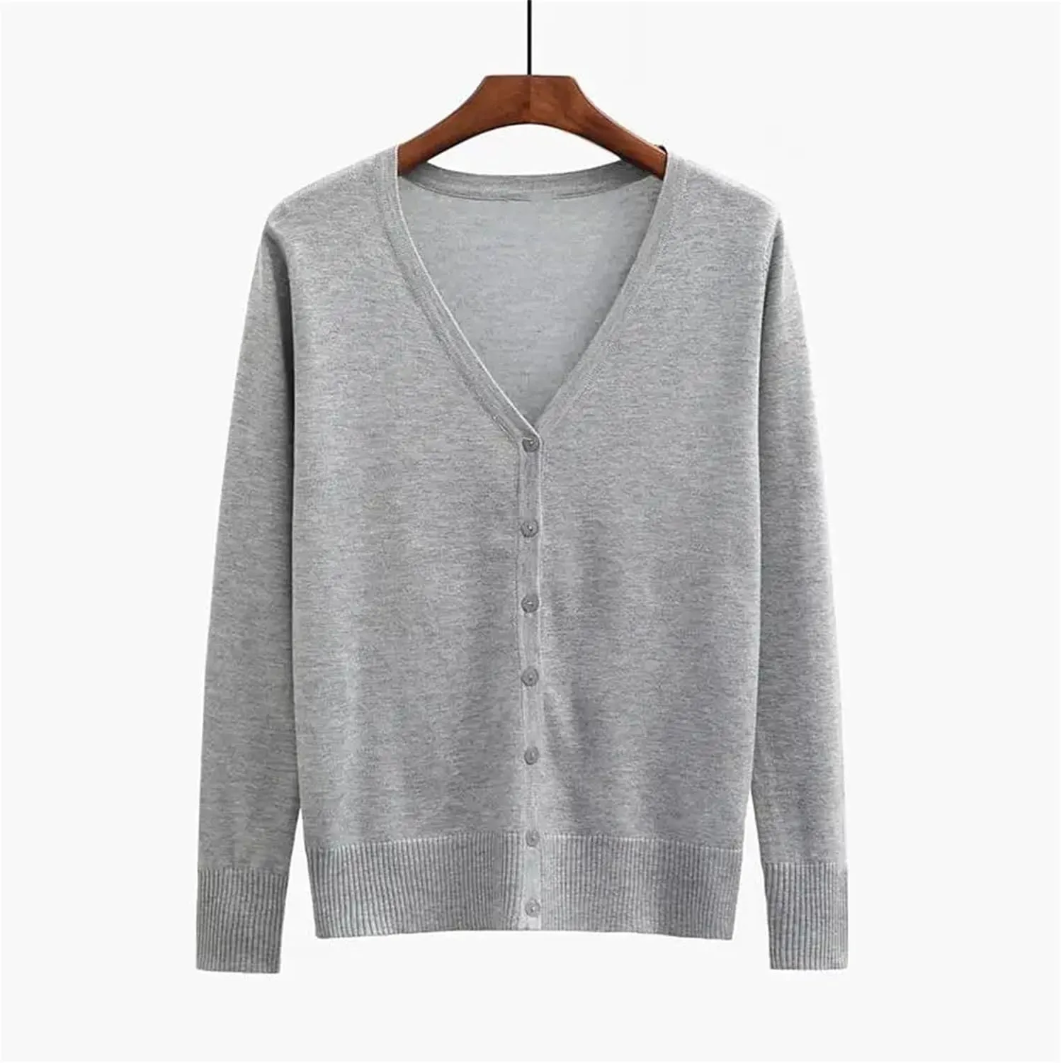 Women Spring Sweaters Long Sleeve Cotton Embroidery V-Neck Keep Warm Sweater Shirt