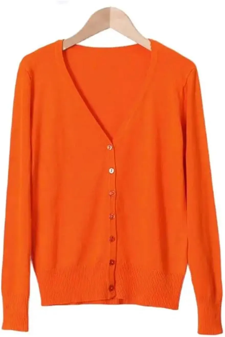 Women Spring Sweaters Long Sleeve Cotton Embroidery V-Neck Keep Warm Sweater Shirt
