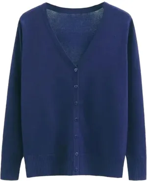 Women Spring Sweaters Long Sleeve Cotton Embroidery V-Neck Keep Warm Sweater Shirt